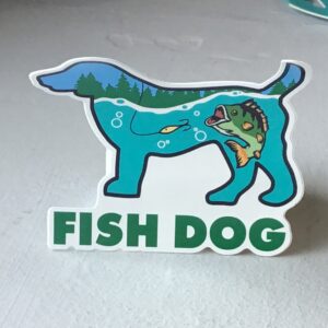 FISH DOG DECAL