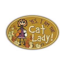 YES, I AM THE CRAZY CAT LADY OVAL MAGNET