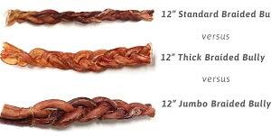 12" JUMBO BRAIDED COLLAGEN STICK