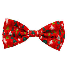 CHRISTMAS TREE BOW TIE LG
