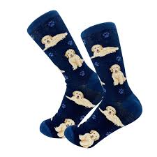 GOLDENDOODLE SOCKS NVY