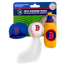 RED SOX 3pc CAT NIP TOYS