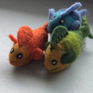 FISH WOOL CAT TOY