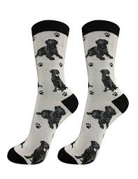 PUG BLACK SOCKS